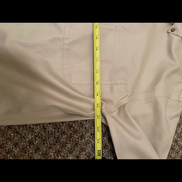 Cabela's Outfitter Series Men's M Khaki Short Sleeve Button Up Shirt New No Tags - Picture 10 of 11